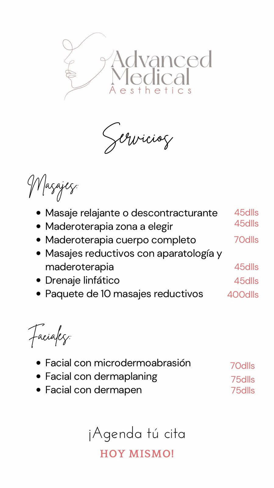 Menu de Servicios